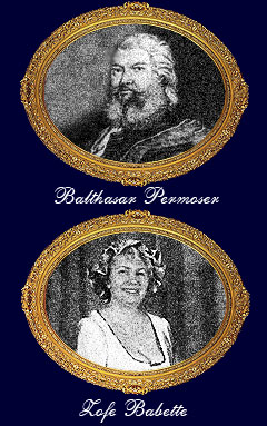 Balthasar Permoser und Zofe Babette damals